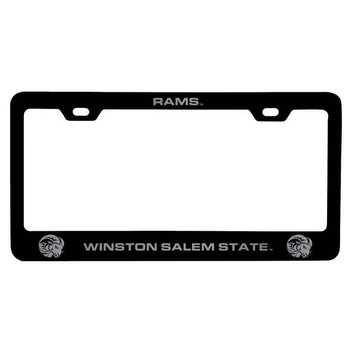 Winston Salem State Engraved Metal License Plate Frame Officially Licensed Collegiate Product Image 1