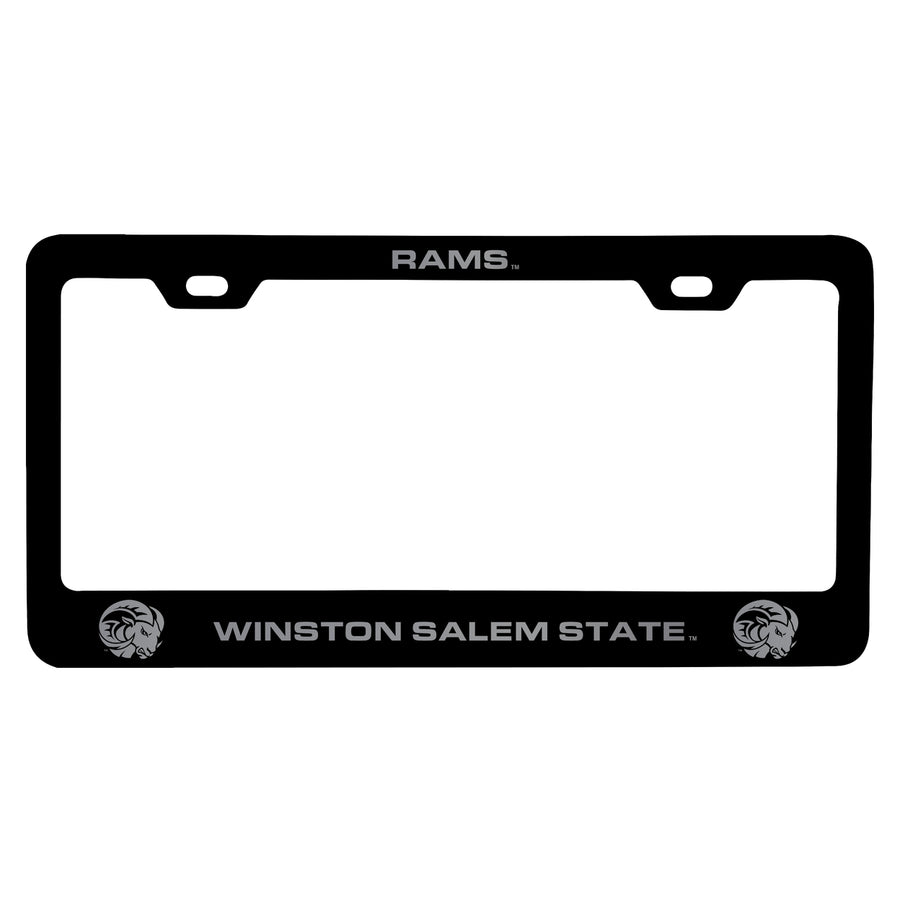 Winston Salem State Engraved Metal License Plate Frame Officially Licensed Collegiate Product Image 1