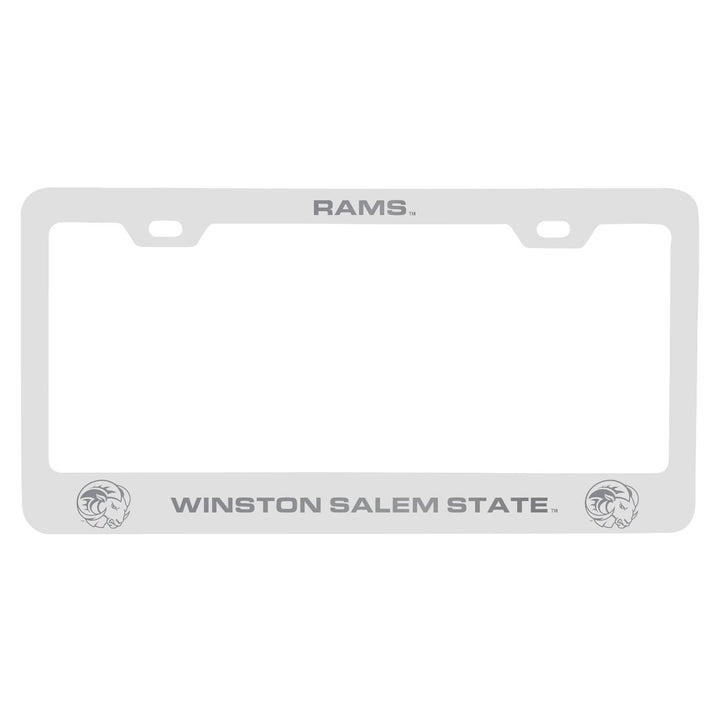 Winston Salem State Engraved Metal License Plate Frame Officially Licensed Collegiate Product Image 2