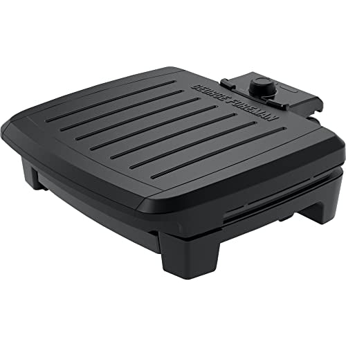 George Foreman Dishwasher Safe Indoor Grill Black Family Size - Image 1