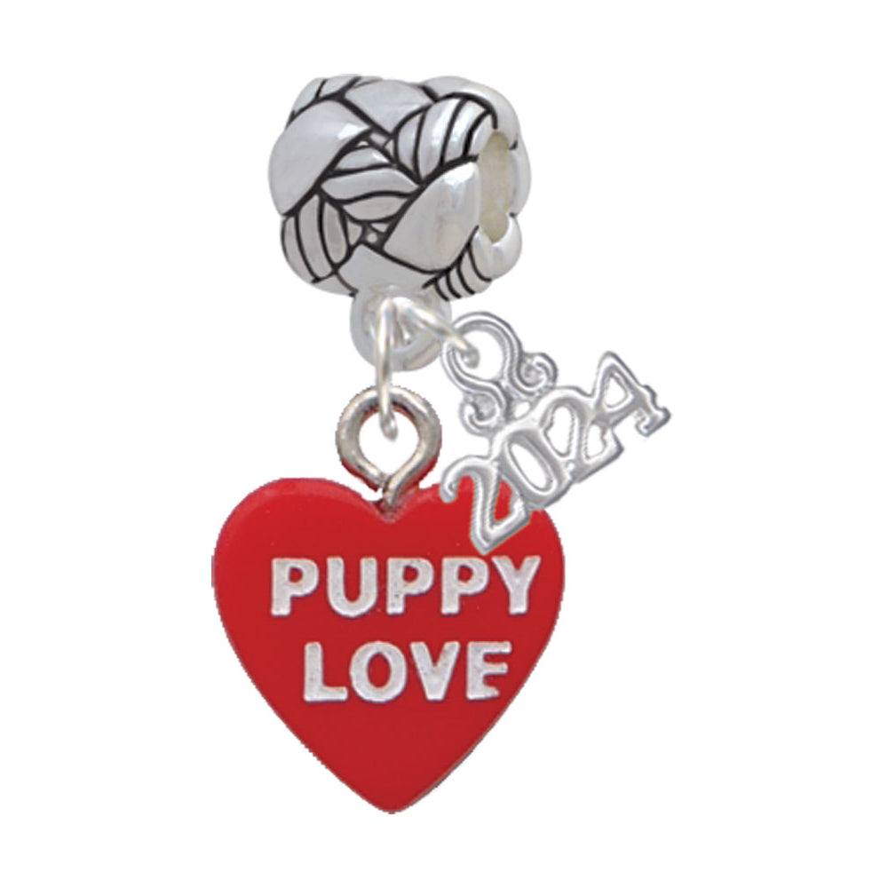 Delight Jewelry Acrylic Message Heart Woven Rope Charm Bead Dangle with Year 2024 Image 10