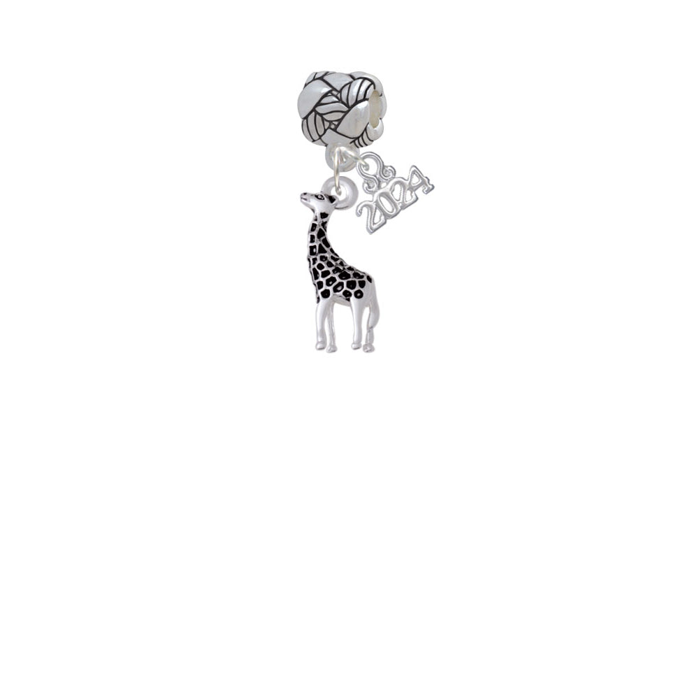 Delight Jewelry Giraffe Woven Rope Charm Bead Dangle with Year 2024 Image 1