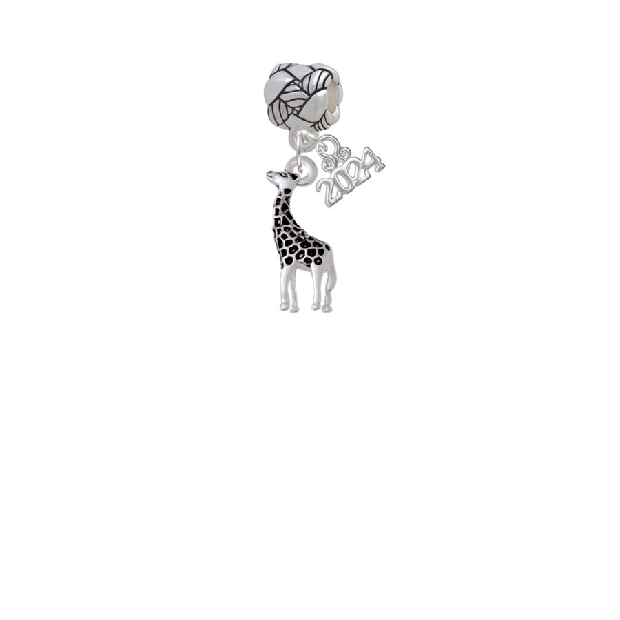 Delight Jewelry Giraffe Woven Rope Charm Bead Dangle with Year 2024 Image 1