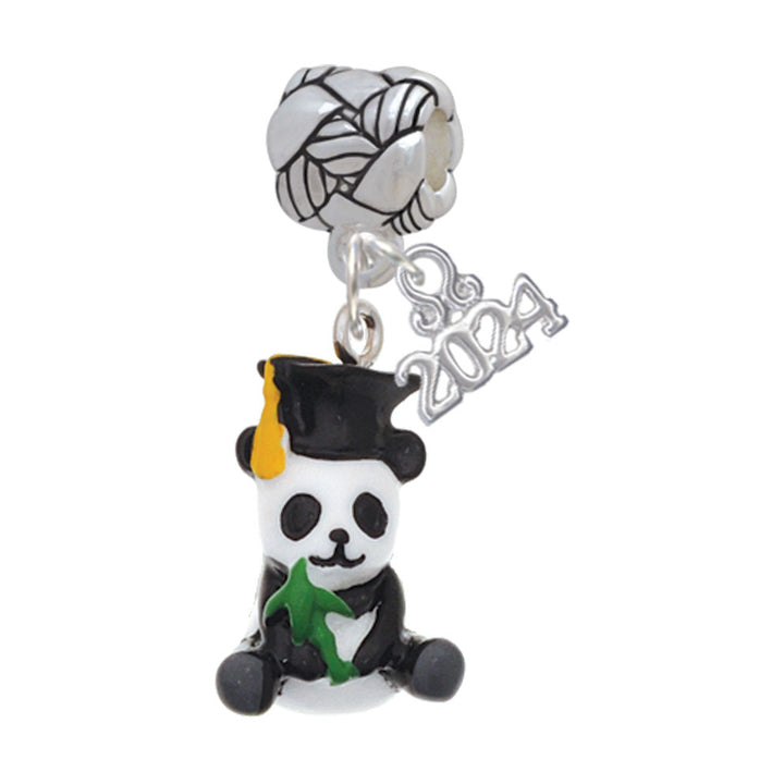 Delight Jewelry Resin Animal Graduate Woven Rope Charm Bead Dangle with Year 2024 Image 1