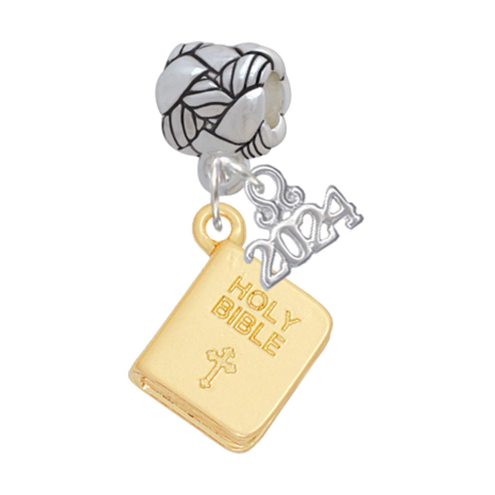 Delight Jewelry Holy Bible Woven Rope Charm Bead Dangle with Year 2024 Image 4
