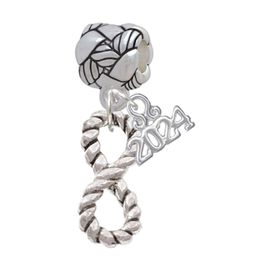 Delight Jewelry Infinity Rope Woven Rope Charm Bead Dangle with Year 2024 Image 1