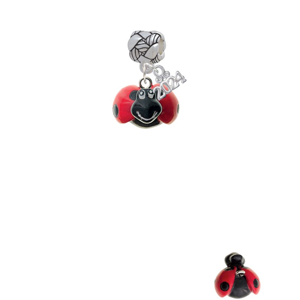 Delight Jewelry Resin Ladybug Sweetie Woven Rope Charm Bead Dangle with Year 2024 Image 2