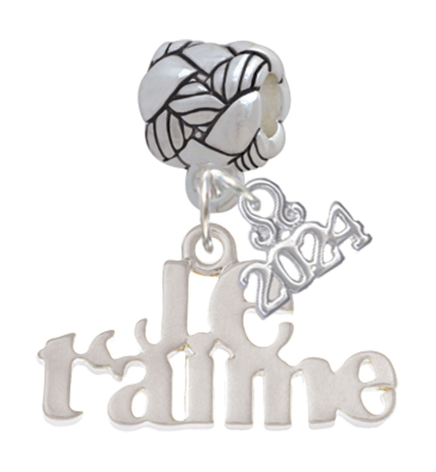 Delight Jewelry Large Je Taime Woven Rope Charm Bead Dangle with Year 2024 Image 1