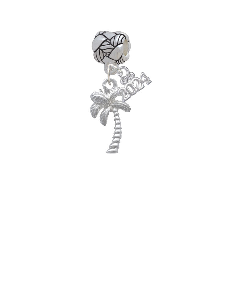 Delight Jewelry Plated Palm Tree Woven Rope Charm Bead Dangle with Year 2024 Image 2