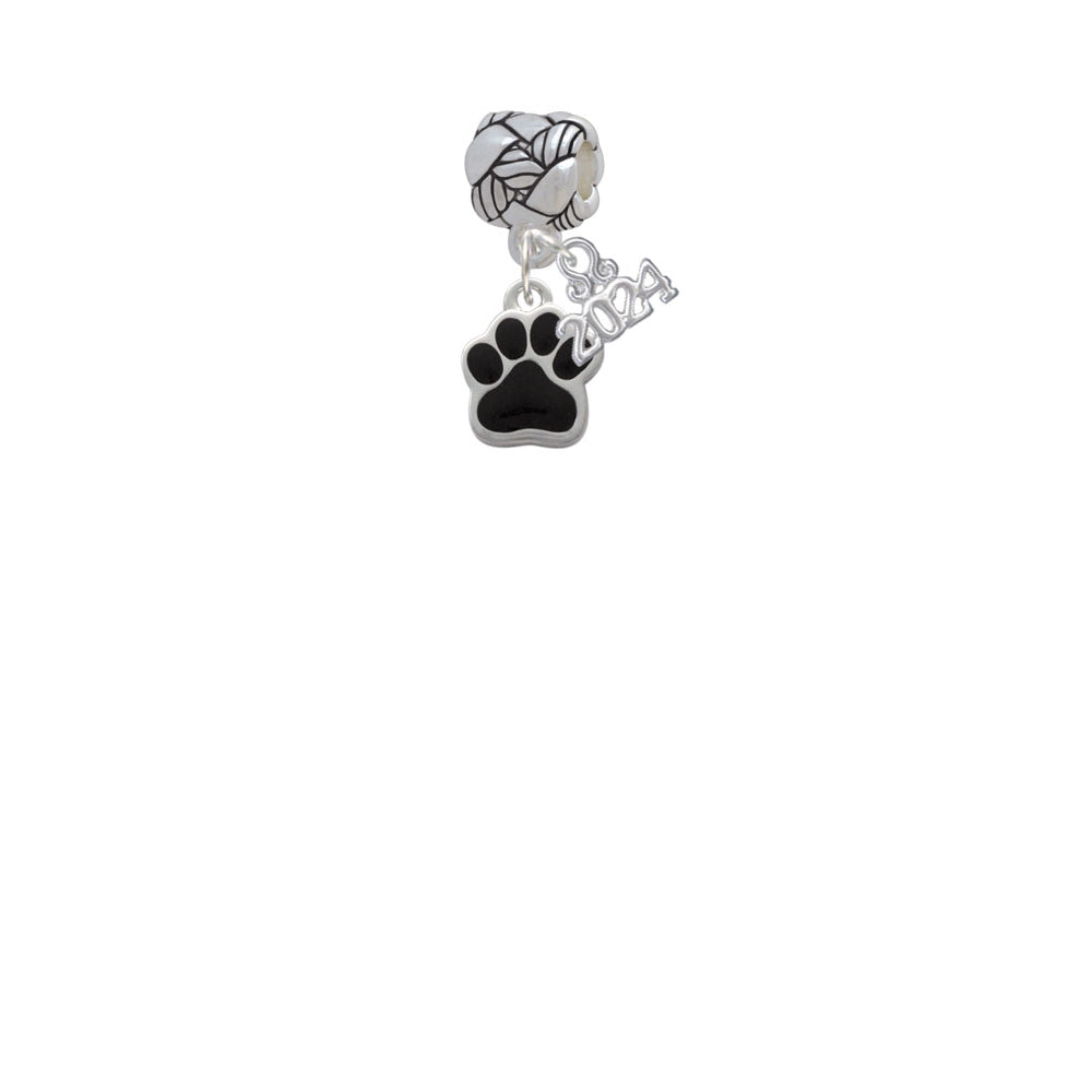 Delight Jewelry Silvertone Small Color Paw Woven Rope Charm Bead Dangle with Year 2024 Image 12