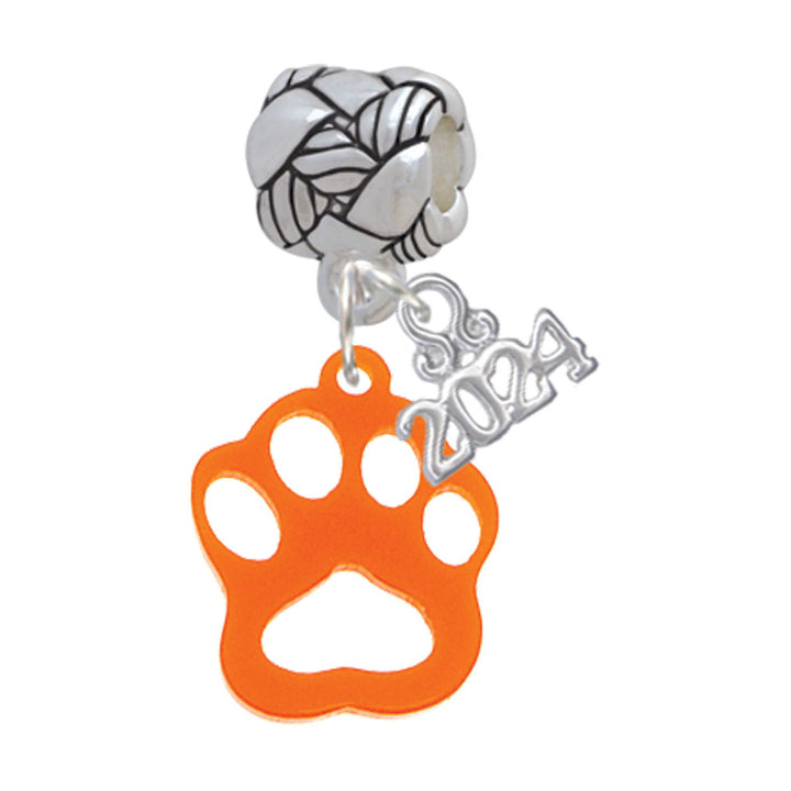 Delight Jewelry Acrylic Small Paw Woven Rope Charm Bead Dangle with Year 2024 Image 8