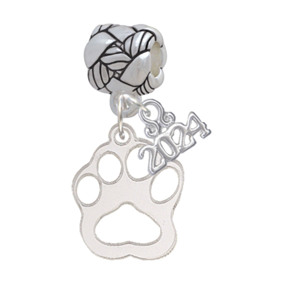 Delight Jewelry Acrylic Small Paw Woven Rope Charm Bead Dangle with Year 2024 Image 9