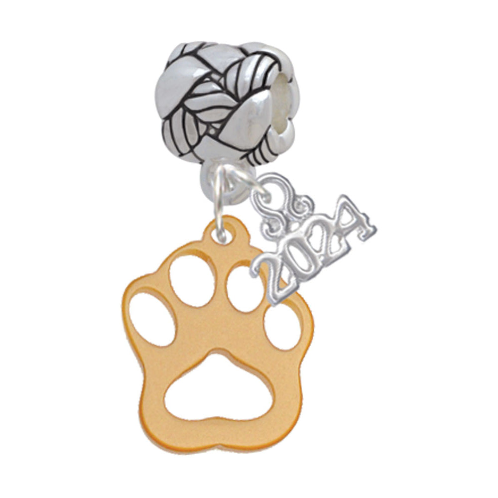 Delight Jewelry Acrylic Small Paw Woven Rope Charm Bead Dangle with Year 2024 Image 10