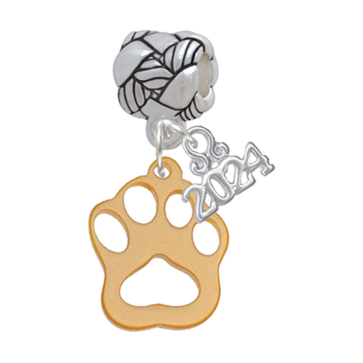 Delight Jewelry Acrylic Small Paw Woven Rope Charm Bead Dangle with Year 2024 Image 10
