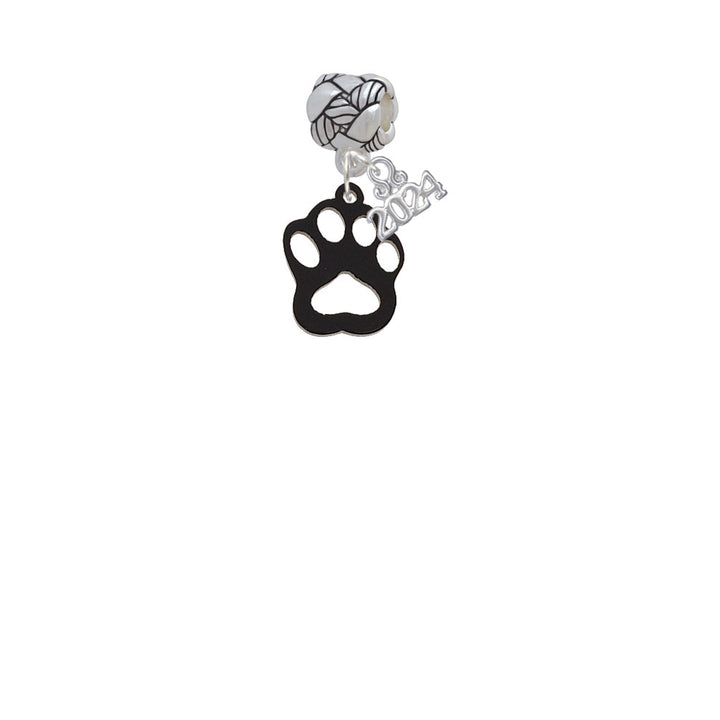 Delight Jewelry Acrylic Small Paw Woven Rope Charm Bead Dangle with Year 2024 Image 12