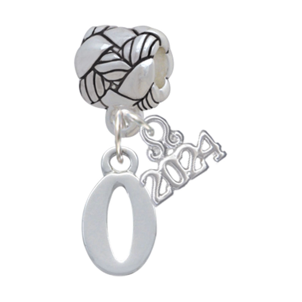 Delight Jewelry Silvertone Number - Woven Rope Charm Bead Dangle with Year 2024 Image 10