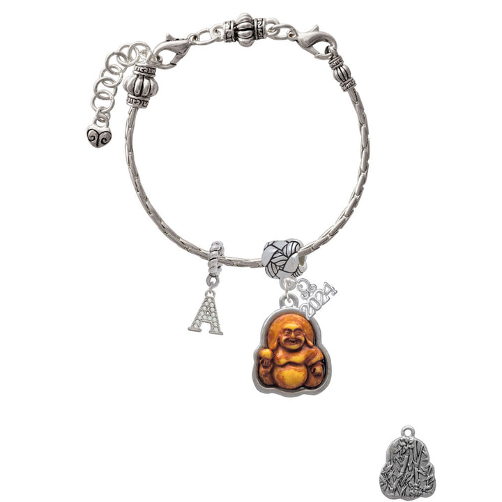 Delight Jewelry Resin Laughing Buddha in Frame Woven Rope Charm Bead Dangle with Year 2024 Image 3