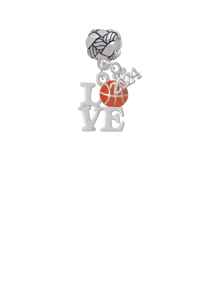 Delight Jewelry Love with Basketball Woven Rope Charm Bead Dangle with Year 2024 Image 2