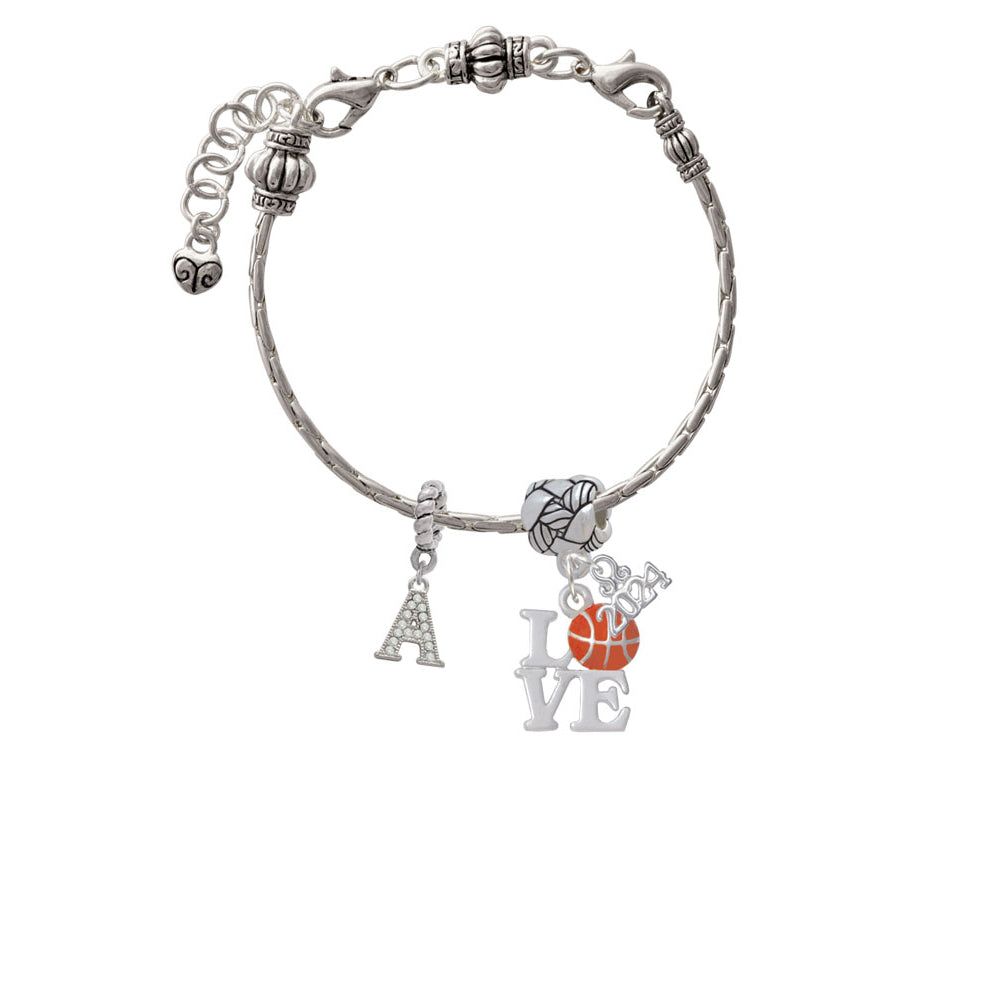Delight Jewelry Love with Basketball Woven Rope Charm Bead Dangle with Year 2024 Image 3