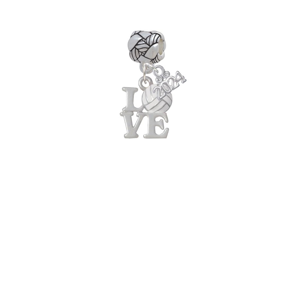 Delight Jewelry Love with Volleyball Woven Rope Charm Bead Dangle with Year 2024 Image 2
