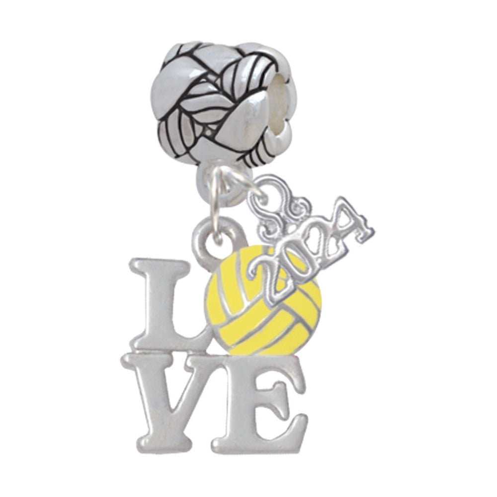 Delight Jewelry Love with Water Polo Ball Woven Rope Charm Bead Dangle with Year 2024 Image 1