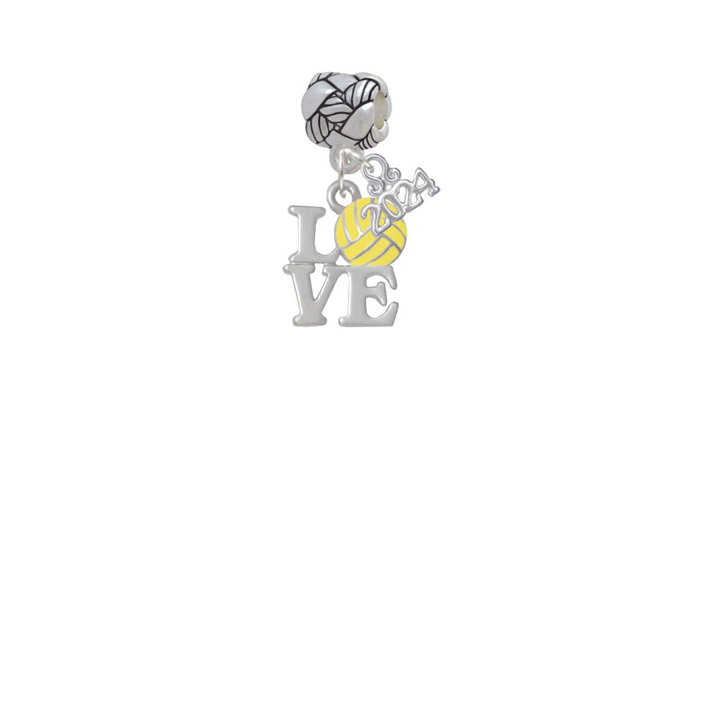 Delight Jewelry Love with Water Polo Ball Woven Rope Charm Bead Dangle with Year 2024 Image 2