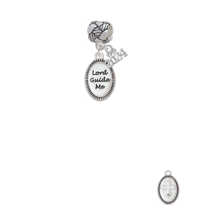 Delight Jewelry Silvertone Lord Guide Me Woven Rope Charm Bead Dangle with Year 2024 Image 2