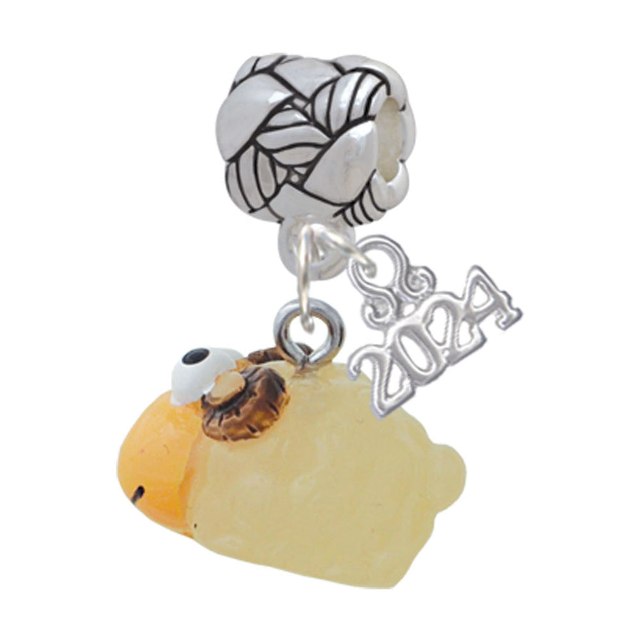 Delight Jewelry Resin Ram Woven Rope Charm Bead Dangle with Year 2024 Image 1