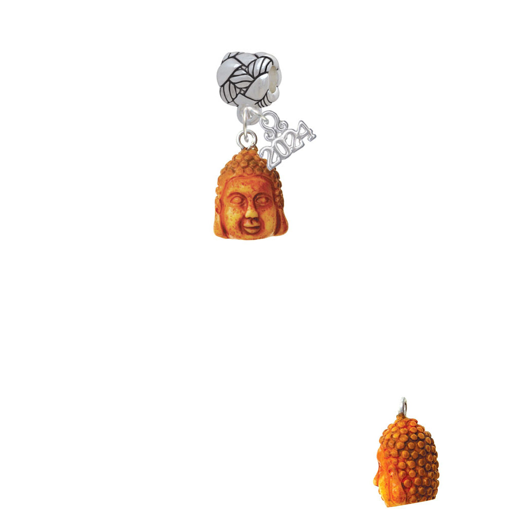 Delight Jewelry Resin Buddha Head Woven Rope Charm Bead Dangle with Year 2024 Image 2