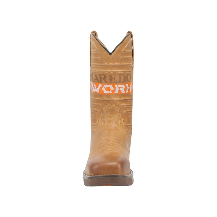 Laredo Western Boots Mens Stitch 11" Shaft Square Toe Tan 6825 Image 2