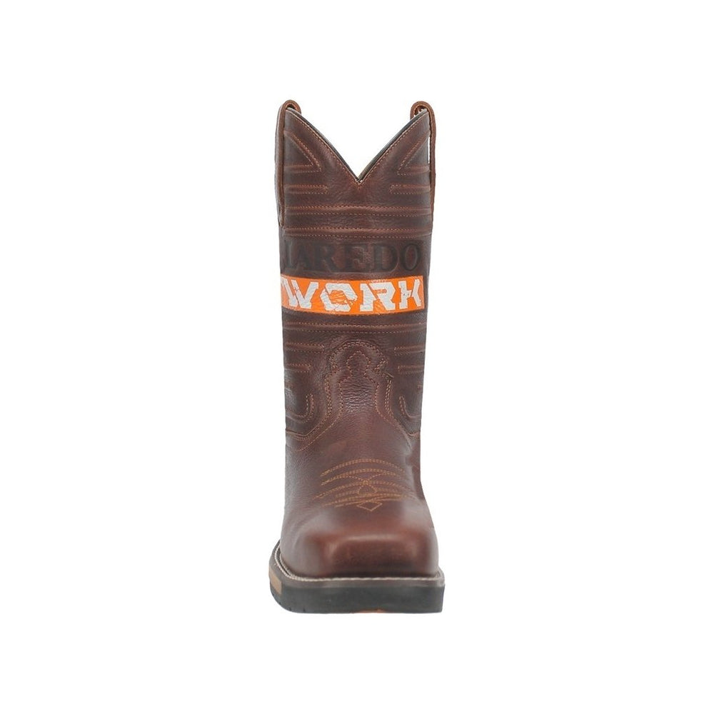 Laredo Western Boots Mens Square Toe 11" Shaft Stitch Brown 6826 Image 2