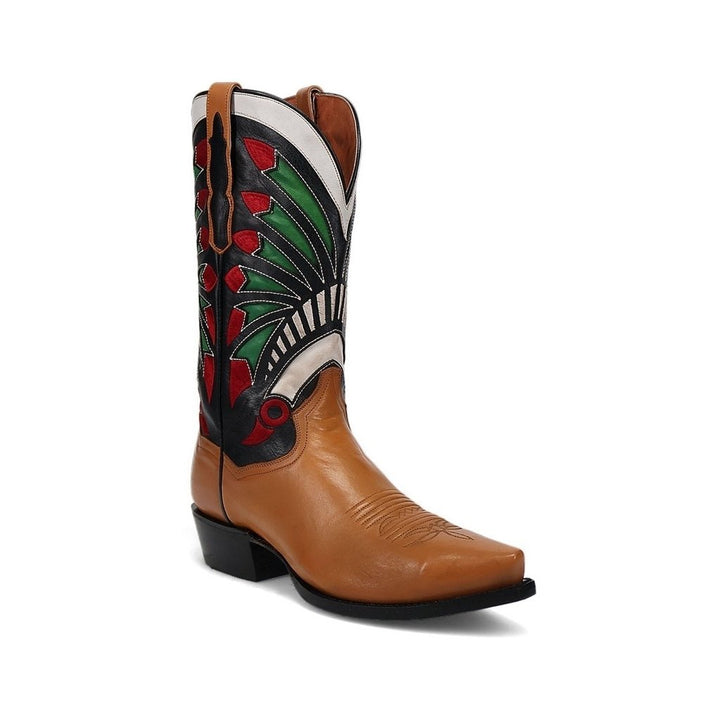 Dan Post Western Boots Mens Ronan 13" Leather Inlay Tan DP80514 Image 1