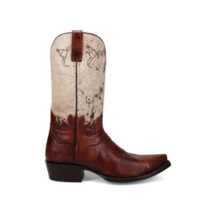 Dan Post Western Boots Mens Rodeo Leather Hair On Brown DP80516 Image 2