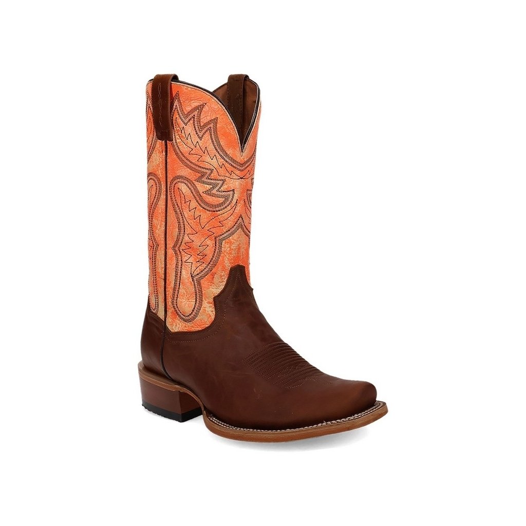 Dan Post Western Boots Mens Marchi Leather Square Toe Rust DP5027 Image 1