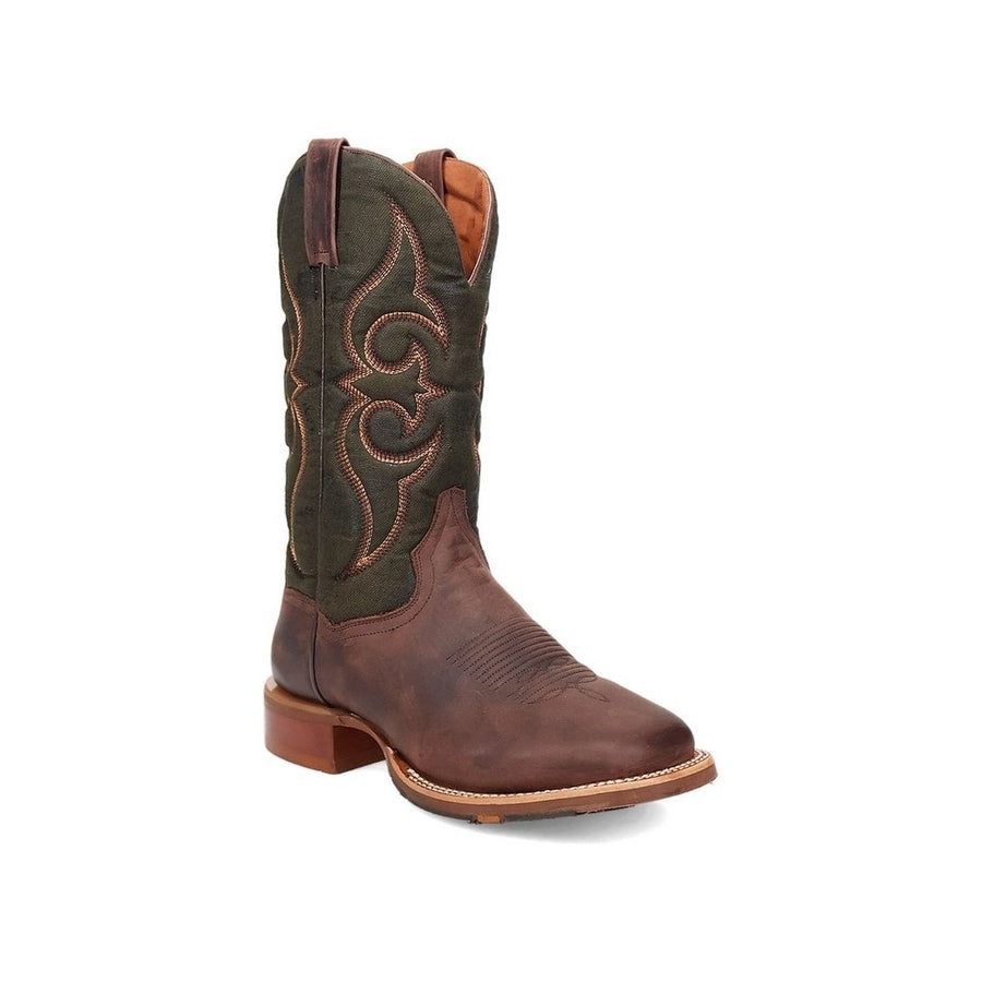 Dan Post Western Boots Mens Leather Jenks Square Toe Brown DP5019 Image 1