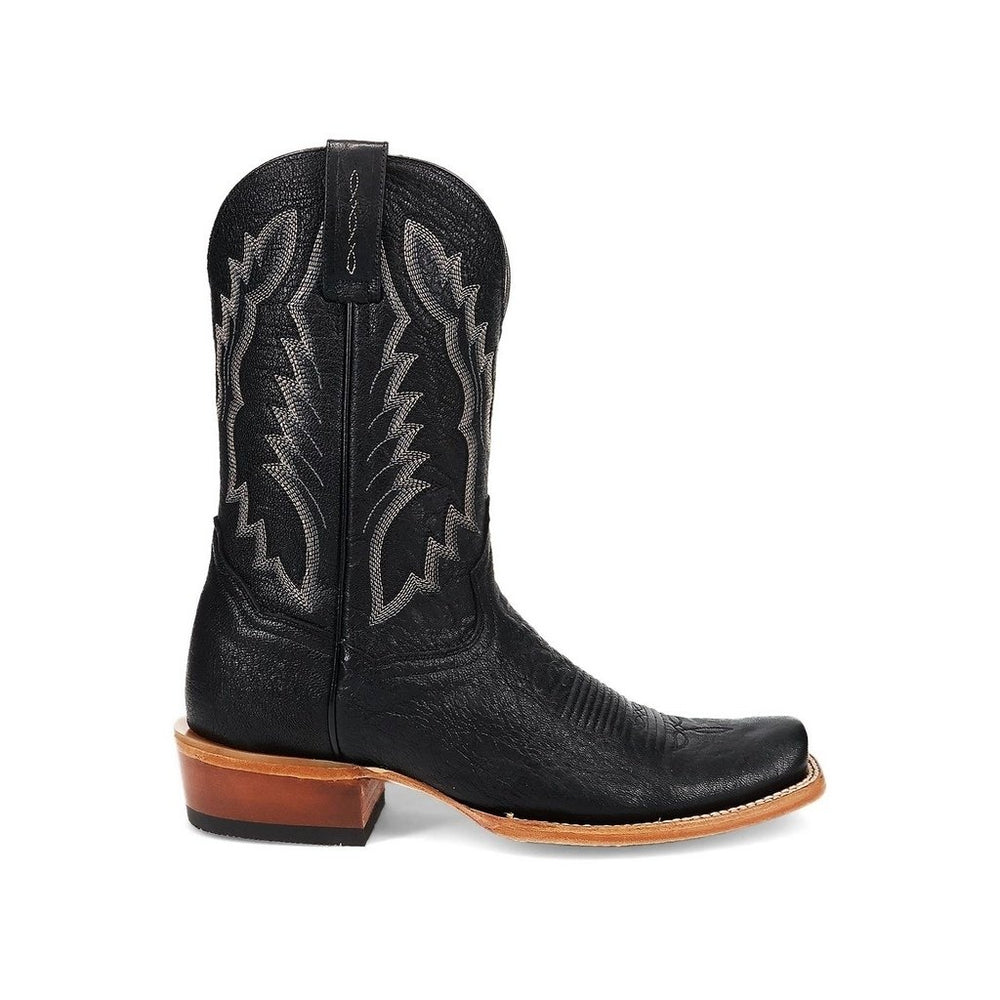 Dan Post Western Boots Mens Boerne Leather Square Toe Black DP5025 Image 2