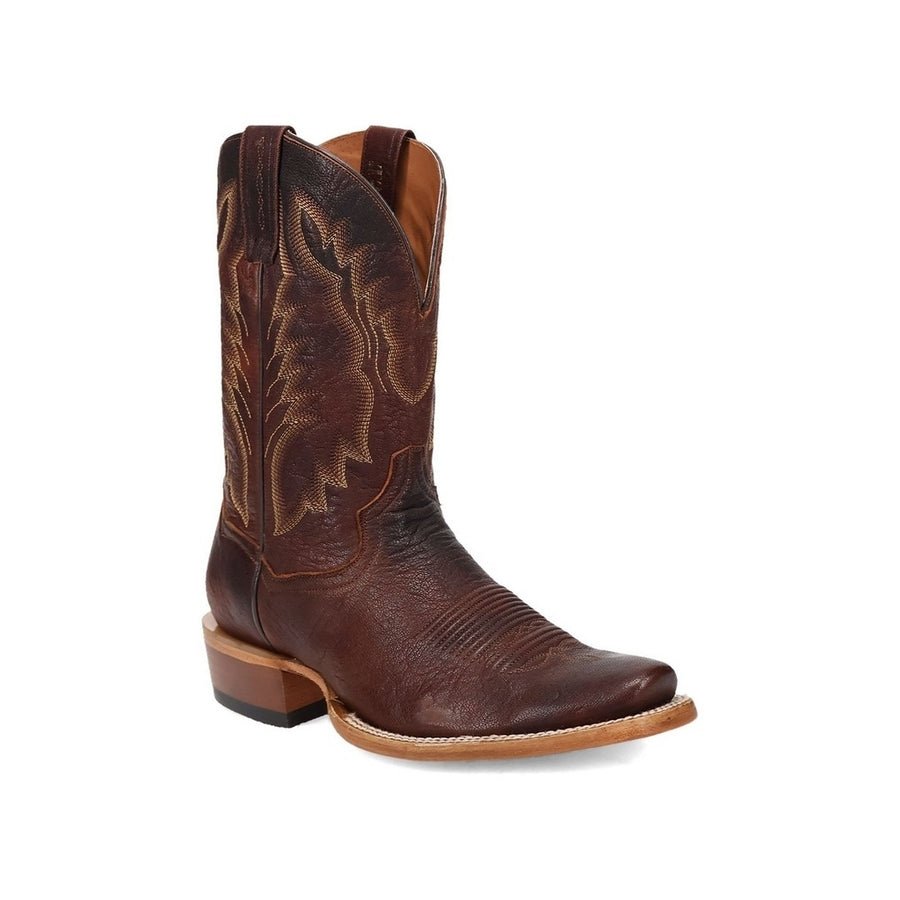 Dan Post Western Boots Mens Leather Boerne Square Toe Cognac DP5026 Image 1