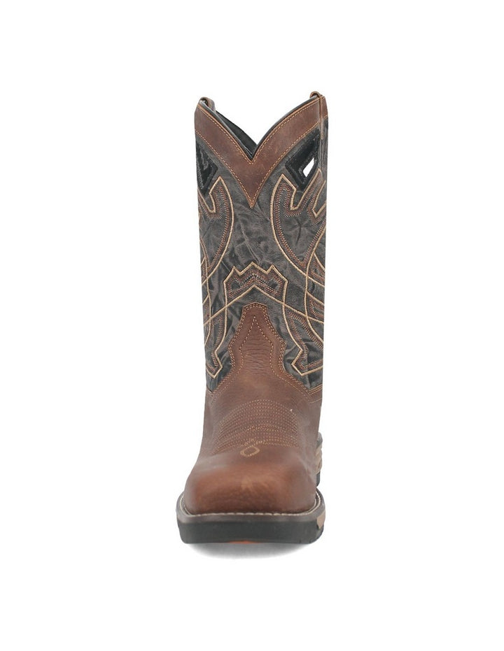 Laredo Western Boots Mens Nazca Leather 11" Shaft Brown Black 6810 Image 3