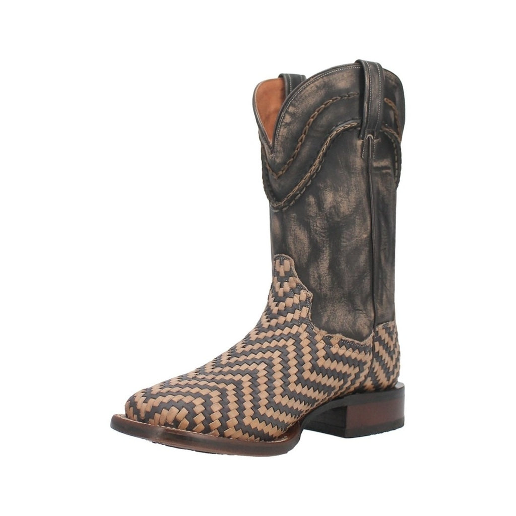 Dan Post Western Boots Mens Keaton Weave Square Toe Bone DP4927 Image 1