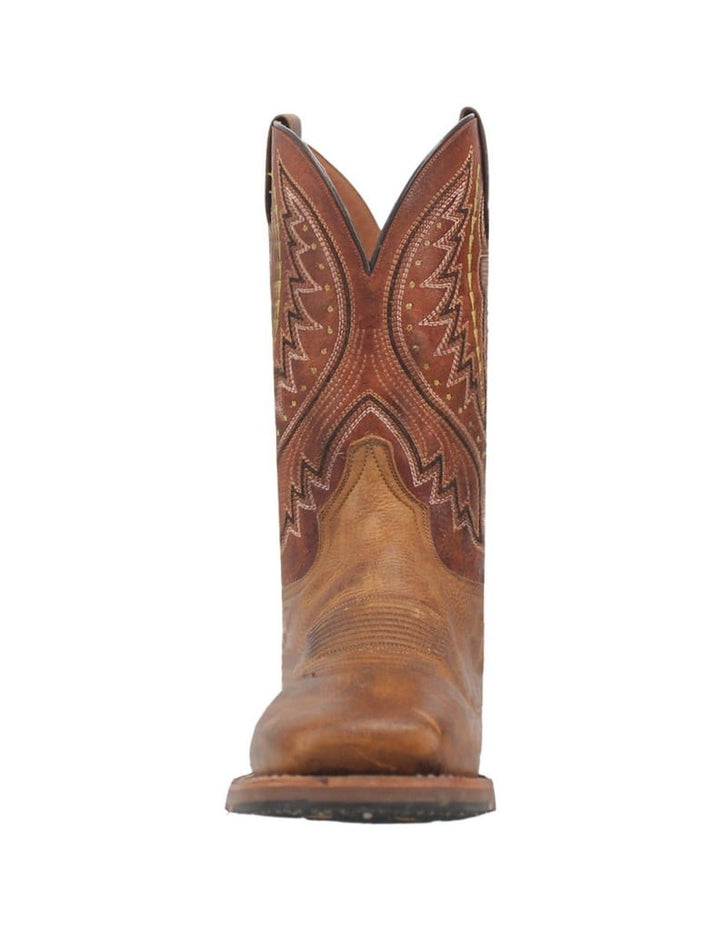 Dan Post Western Boots Mens Bison Dugan Square Toe Brown DP4926 Image 2