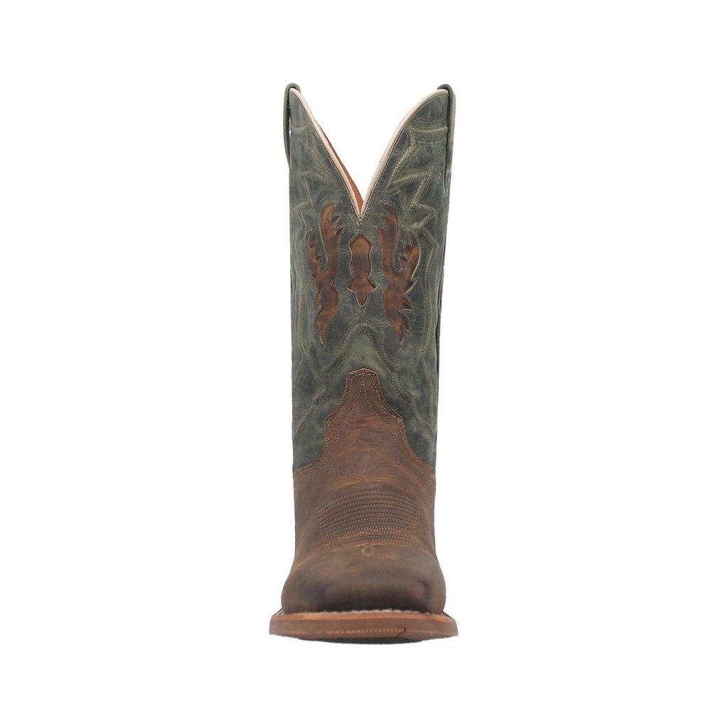 Dan Post Western Boots Mens Jacob Square Toe Tan Turquoise DP4949 Image 2