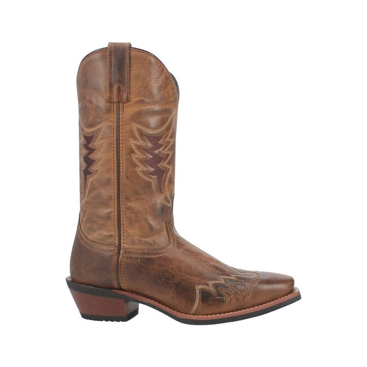 Laredo Western Boots Mens Williams Overlay Square Toe Tan 68470 Image 3