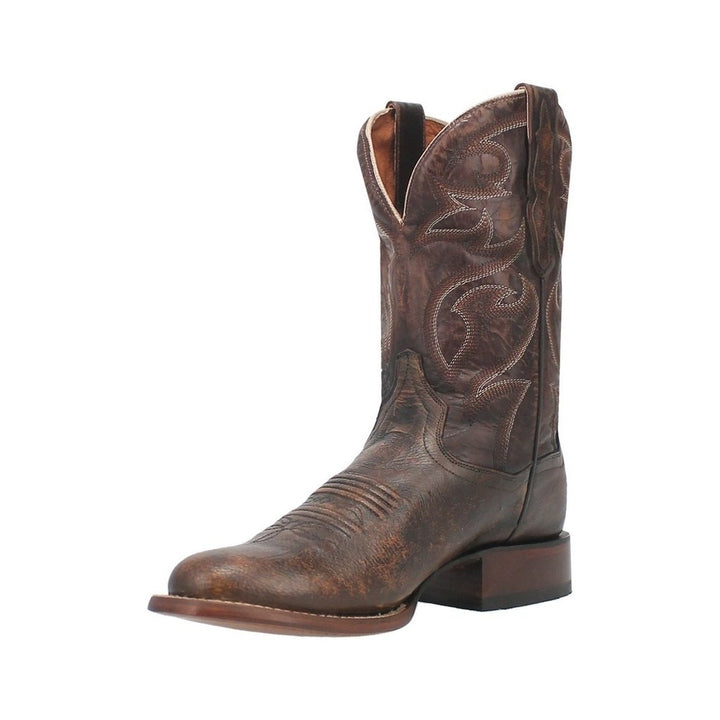 Dan Post Western Boots Mens Clyde Ostrich Round Toe Cognac DP4936 Image 1