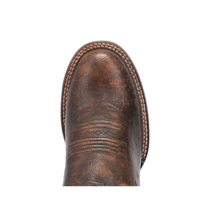 Dan Post Western Boots Mens Clyde Ostrich Round Toe Cognac DP4936 Image 4