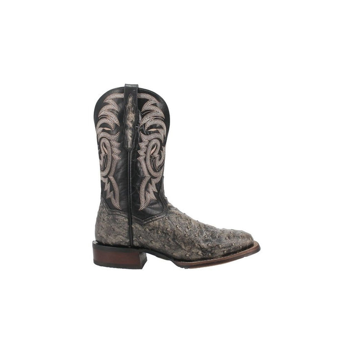 Dan Post Western Boots Mens Dillinger Full Quill Ostrich Black DP4198 Image 3