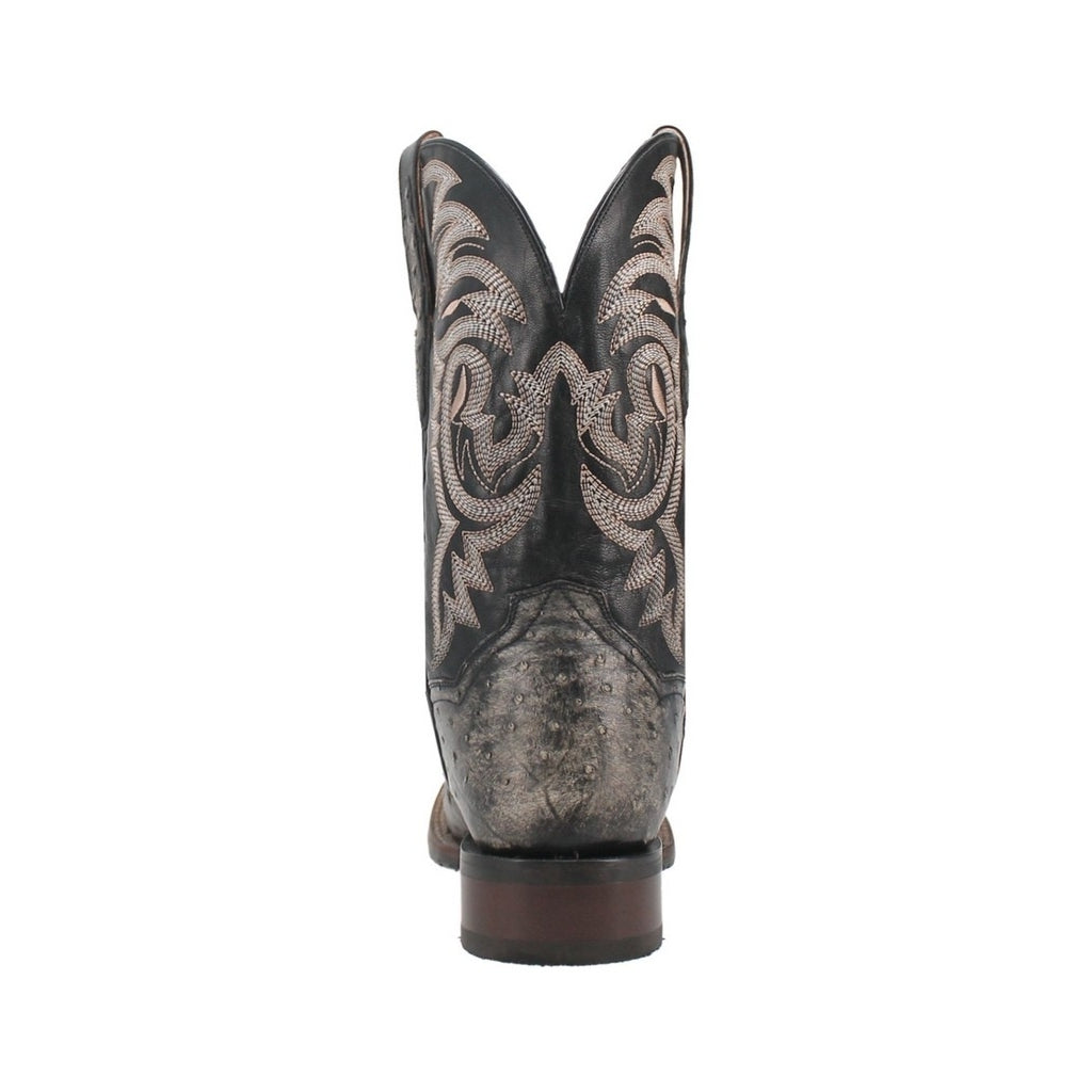 Dan Post Western Boots Mens Dillinger Full Quill Ostrich Black DP4198 Image 4