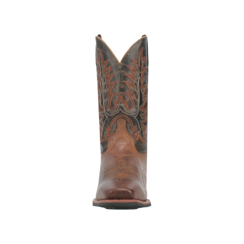 Laredo Western Boots Mens Kent Square Toe 12" Shaft Rust 68370 Image 2