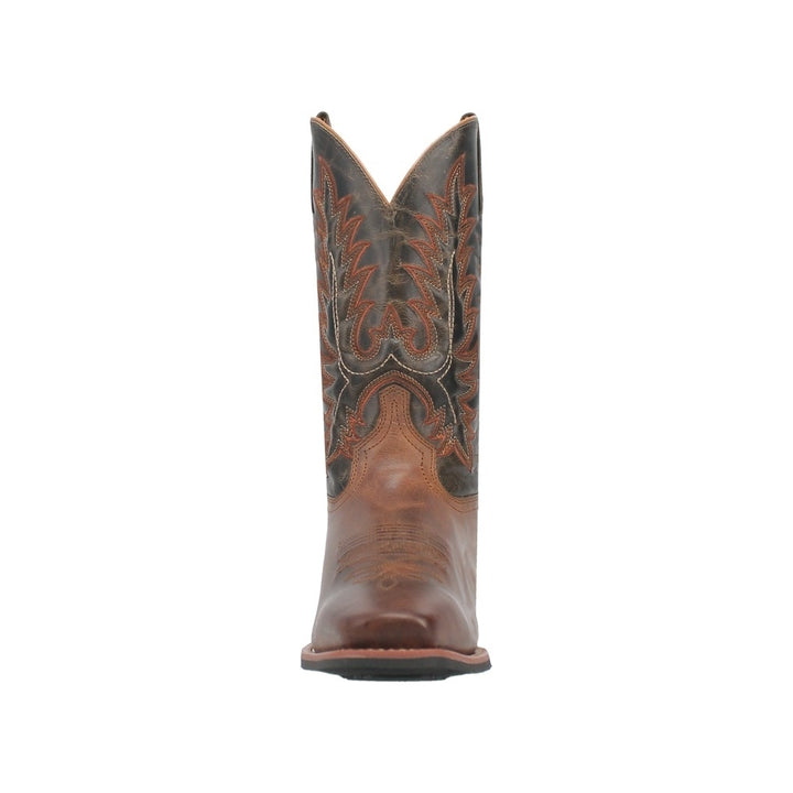 Laredo Western Boots Mens Kent Square Toe 12" Shaft Rust 68370 Image 2