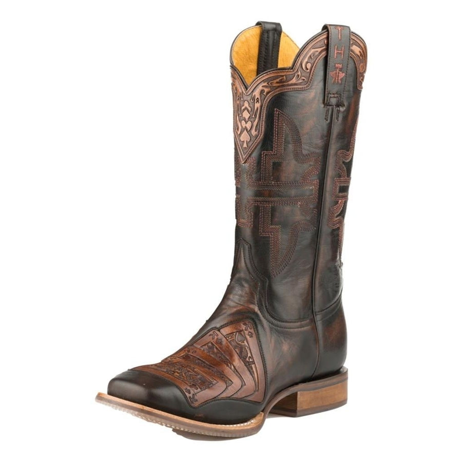 Tin Haul Western Boots Mens 4 Kings Black 14-020-0077-0427 BL Image 1