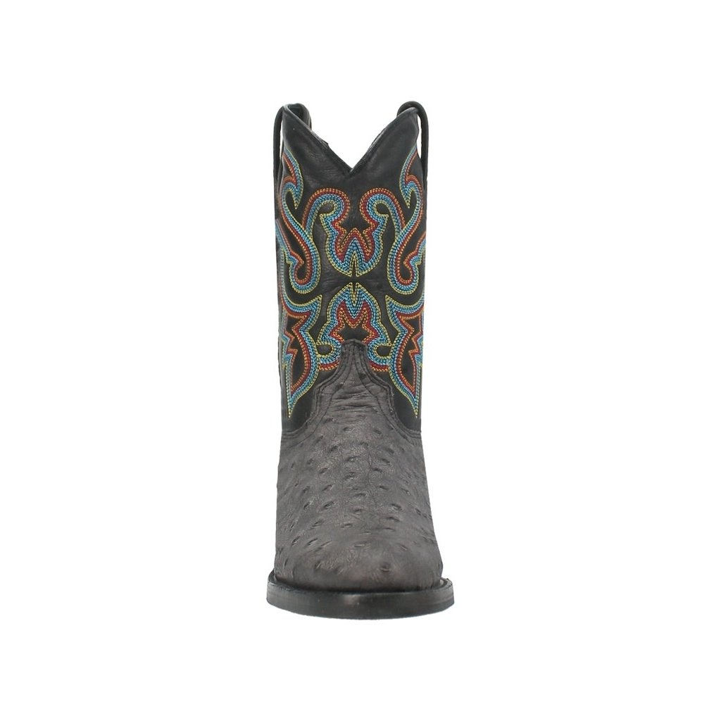 Dingo Western Boots Mens Ranger Ostrich Print Round Toe DI131 Image 2